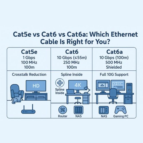 LAN Cable (Cat5e-Cat6- Cat6A)