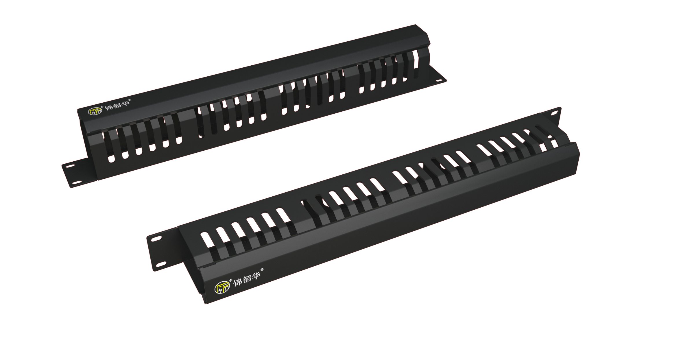 Rack Mounted Cat6 Patch Panel in Server Cabinet