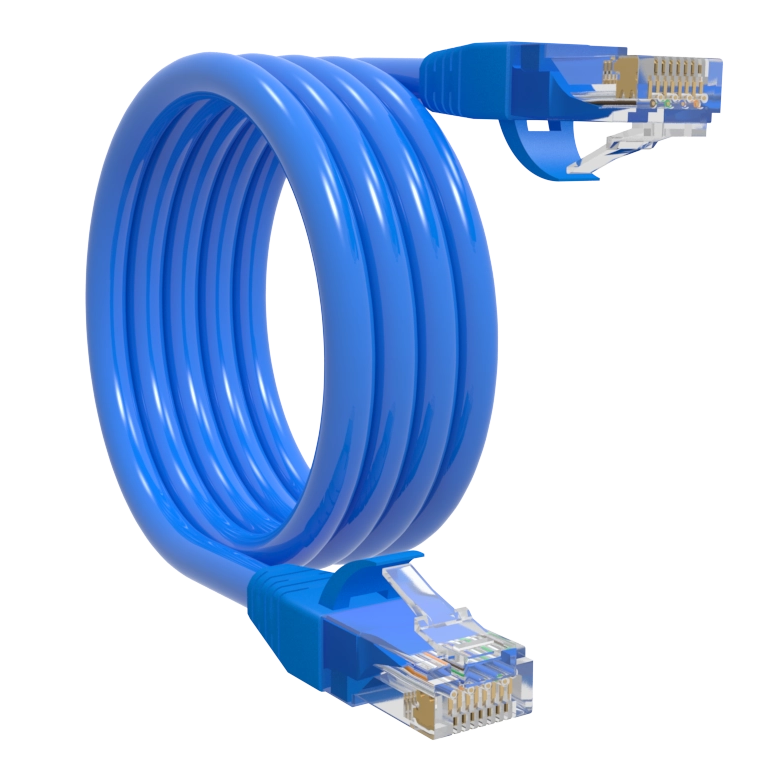 Cat6 UTP Ethernet Cable – Non-Shielded, Pre-Terminated Gigabit Network Patch Cable for Computers & Routers