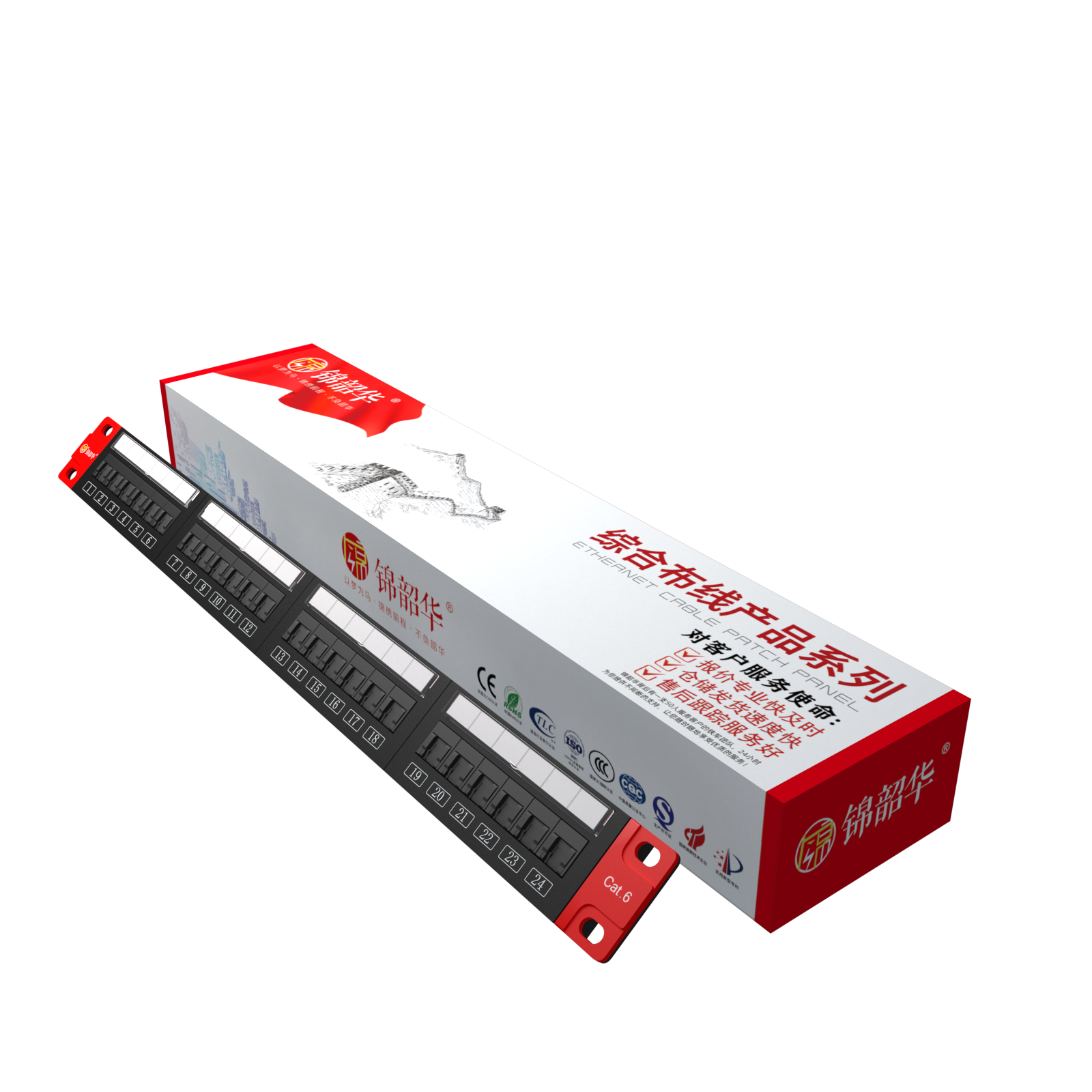IDC Punch Down Terminals with T568A and T568B Wiring