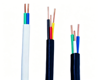 BVV copper flat cable PVC insulated and sheathed 300/500V flat electrical wire manufacturer China