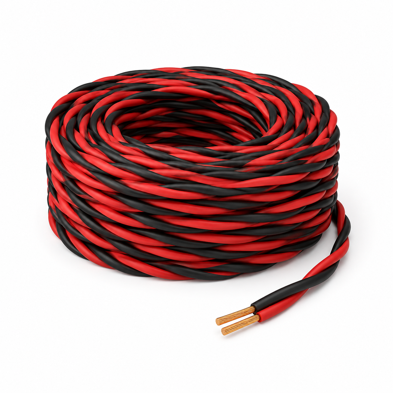RVS flexible wire structure with copper conductor and PVC insulation