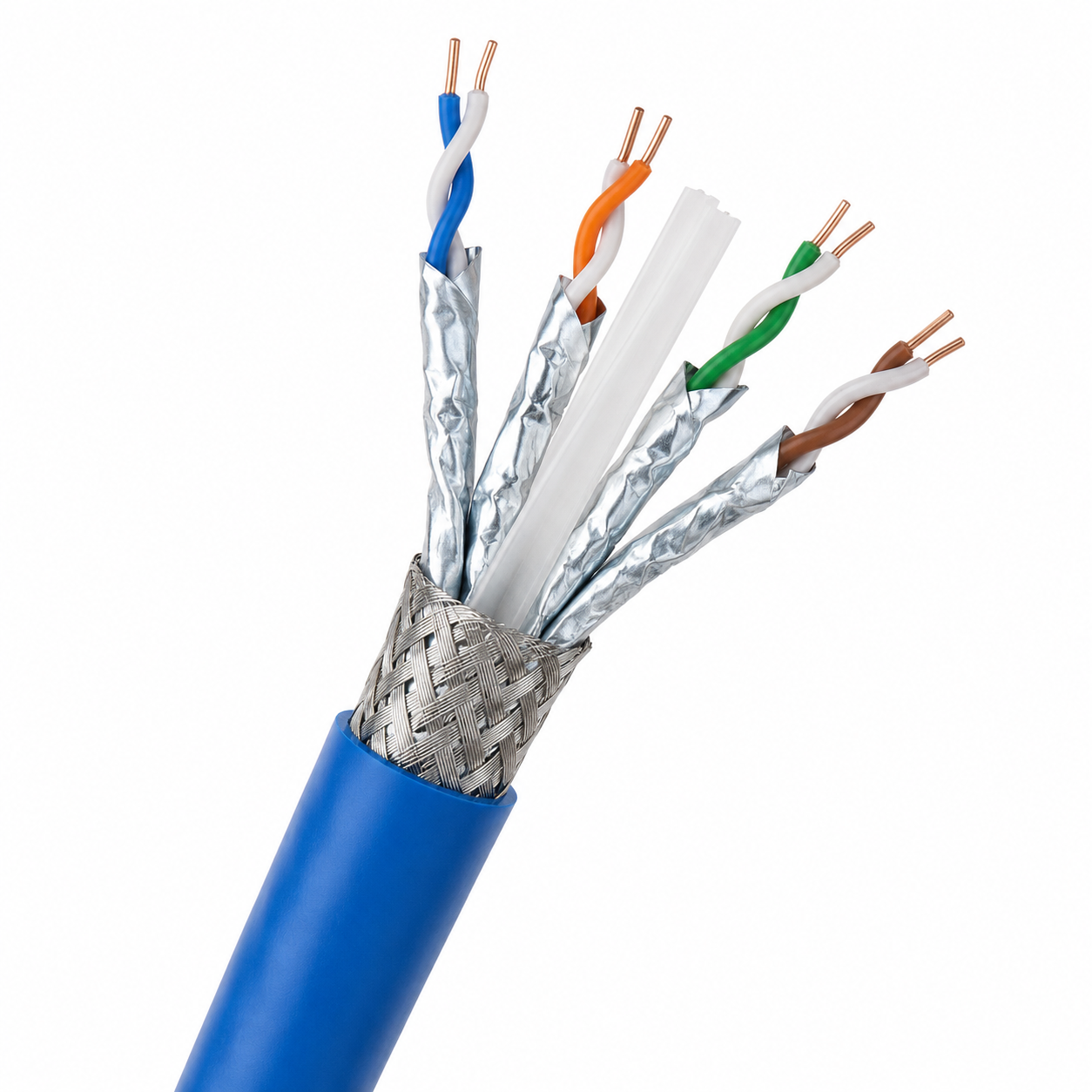 Cat6 S/FTP Ethernet Cable 250MHz | Shielded Foiled Twisted Pair Cable Manufacturer